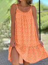 Floral Print Large Skirt Camisoles Mini&Short Dresses