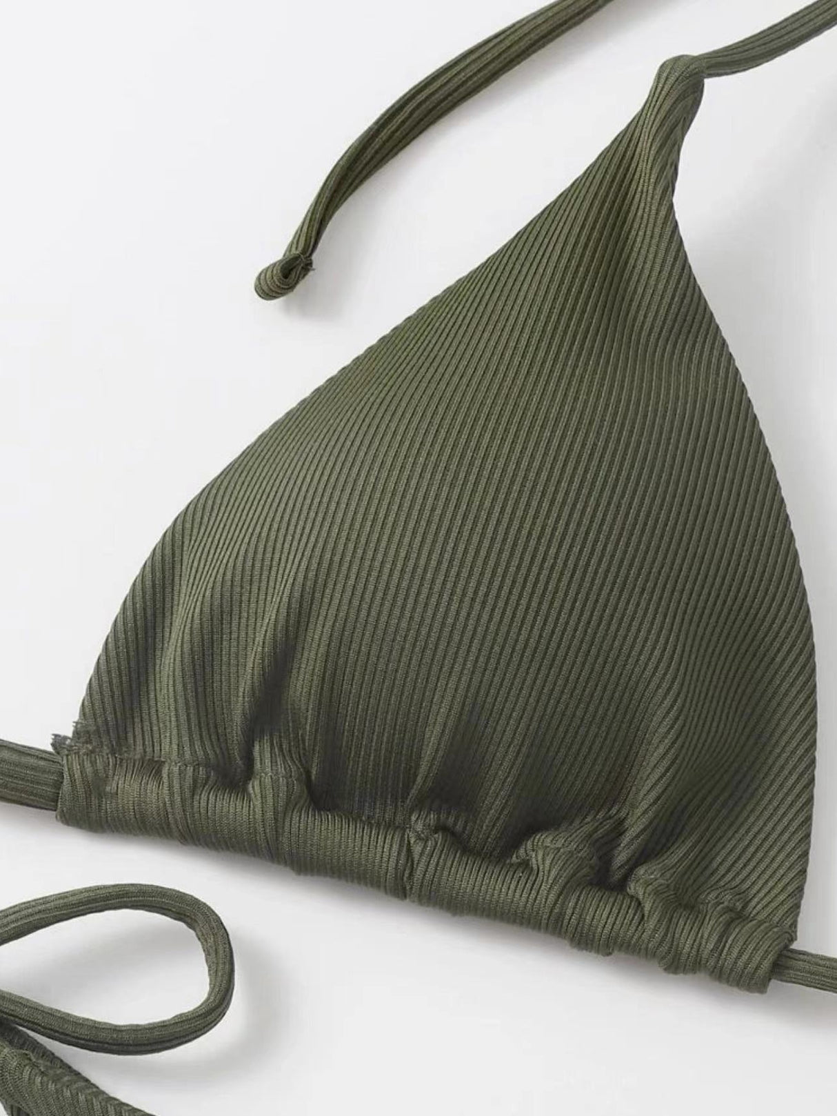 Sexy Three-piece Ribbed Two-piece Swimsuit Bikini