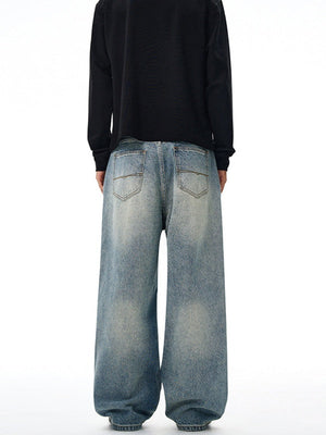 Liber Autumn Men's Pocket decoration Jeans