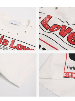 Studs Dark Ins Slogan Printed T-shirts