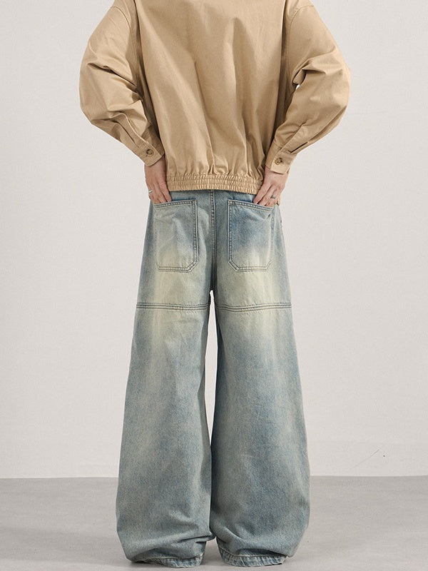 Liber Autumn Neutral wear Pocket decoration Jeans