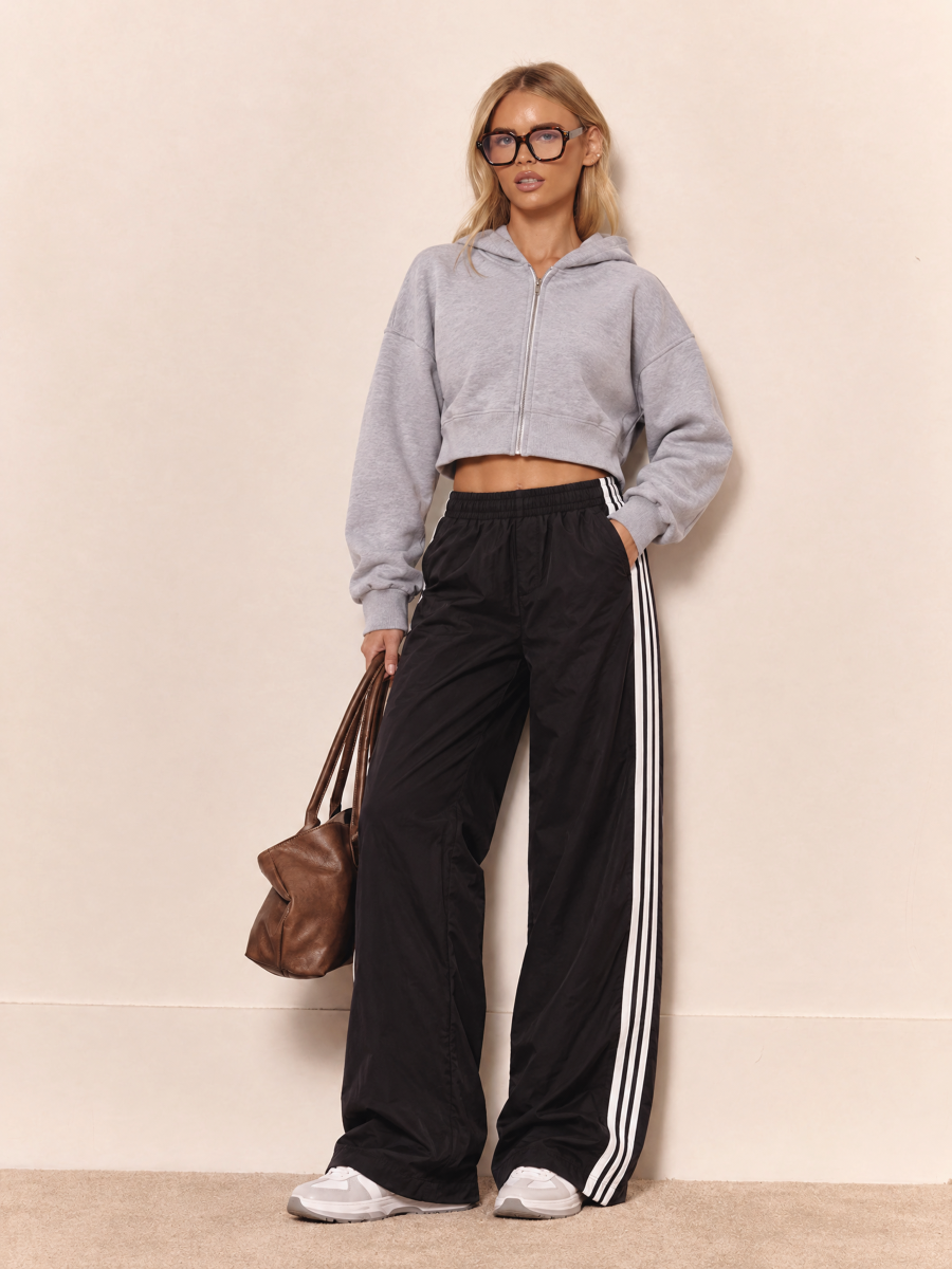 Casual Loose Striped Wide-leg Sweatpants