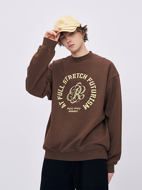 Liber Autumn Neutral wear Printed English Sweatshirts&Hoodies