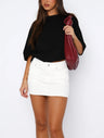 Fashionable And Casual Denim Mini Skirt