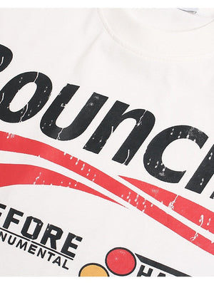 T-shirts imprimés avec slogans de locomotives