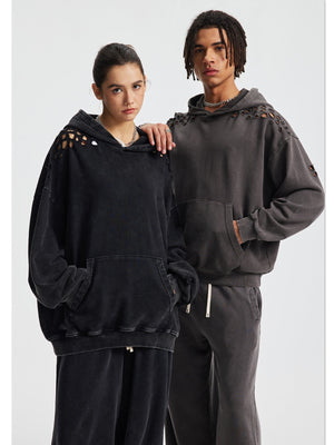 Ripped Hoodie & Pants Set