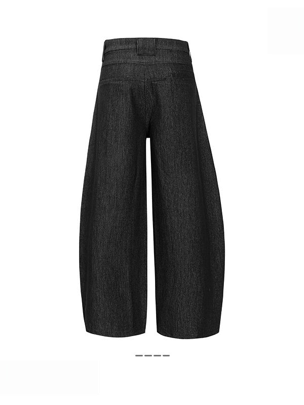 Liber Summer Neutral Pocket decoration Solid Color Jeans