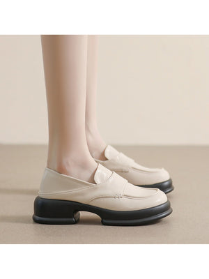 Liber Spring and autumn women's thick-soled loafers
