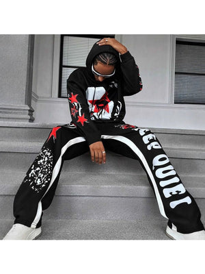 Liber Autumn Neutral wear Printed Figure 2-piece Sets
