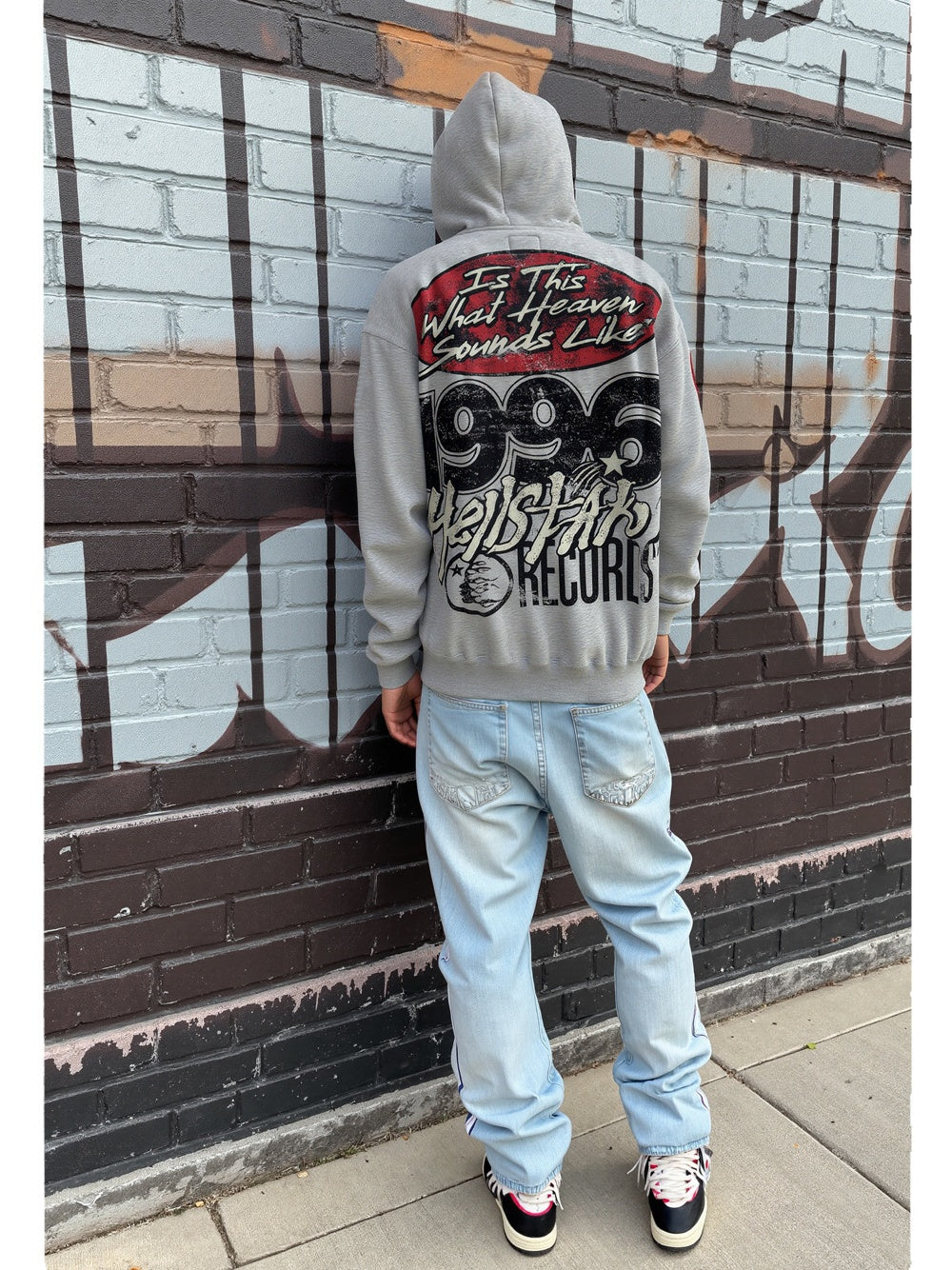 Parody Big Mouth Personalized Prints Plush Graffiti Hooded Sweatshirt