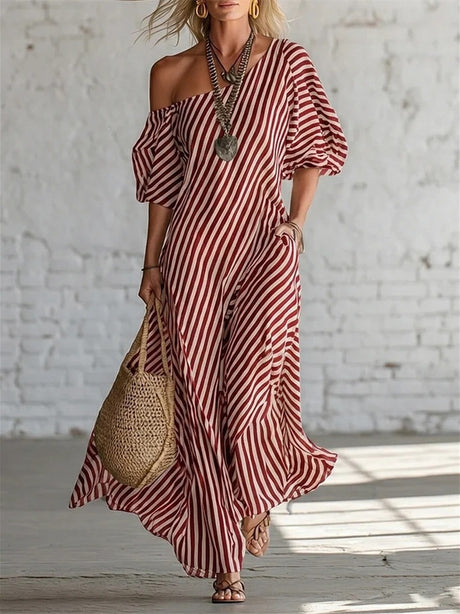 Simple Solid Color Patchwork Dress