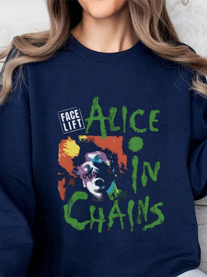Rock And Roll Printed Sweatshirt