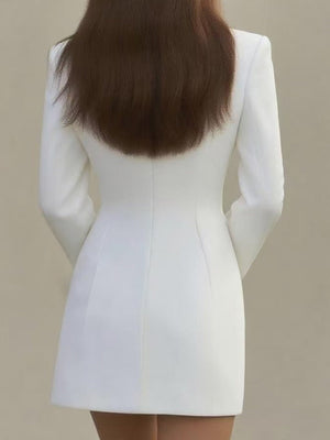 Lapel Wood Edge Ear Grace Blazers