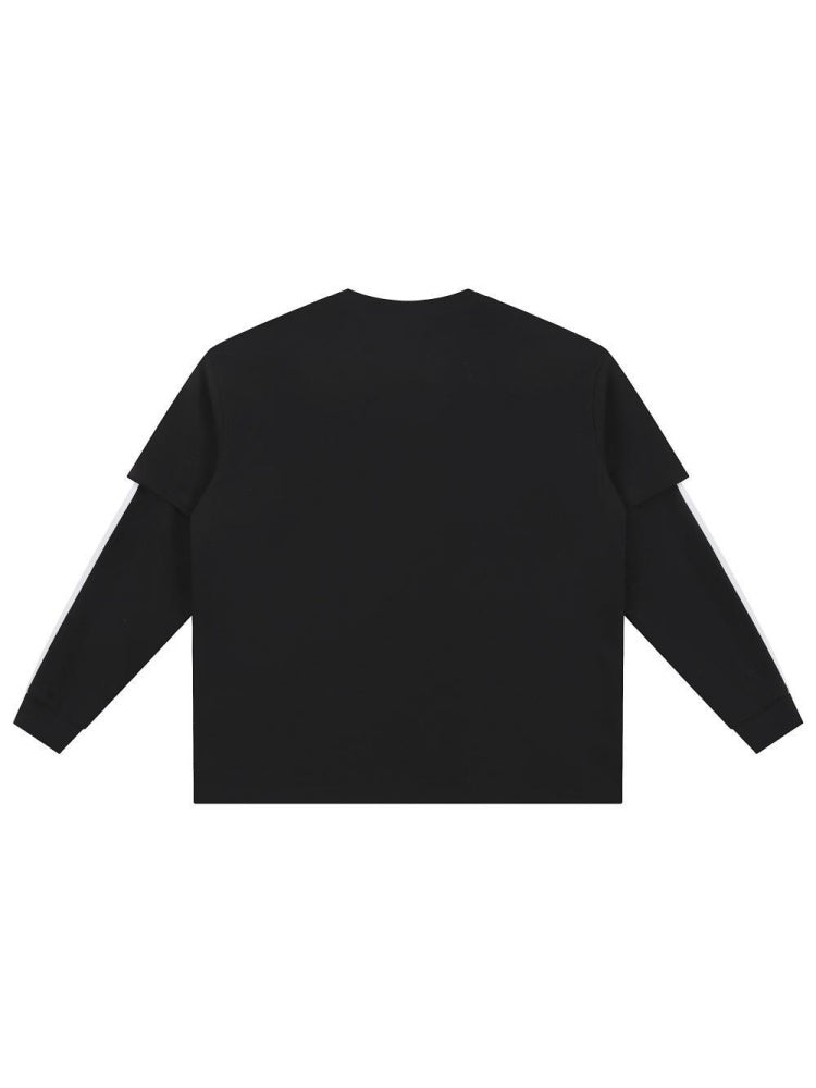 Layered-look Stripes T-shirts