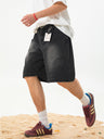 Loose-fit Water-washed Distressed Five Points Denim Shorts