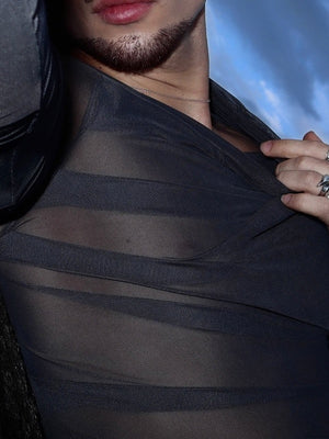 Microscopic Perspective Sexy Mesh Breathable T-shirts