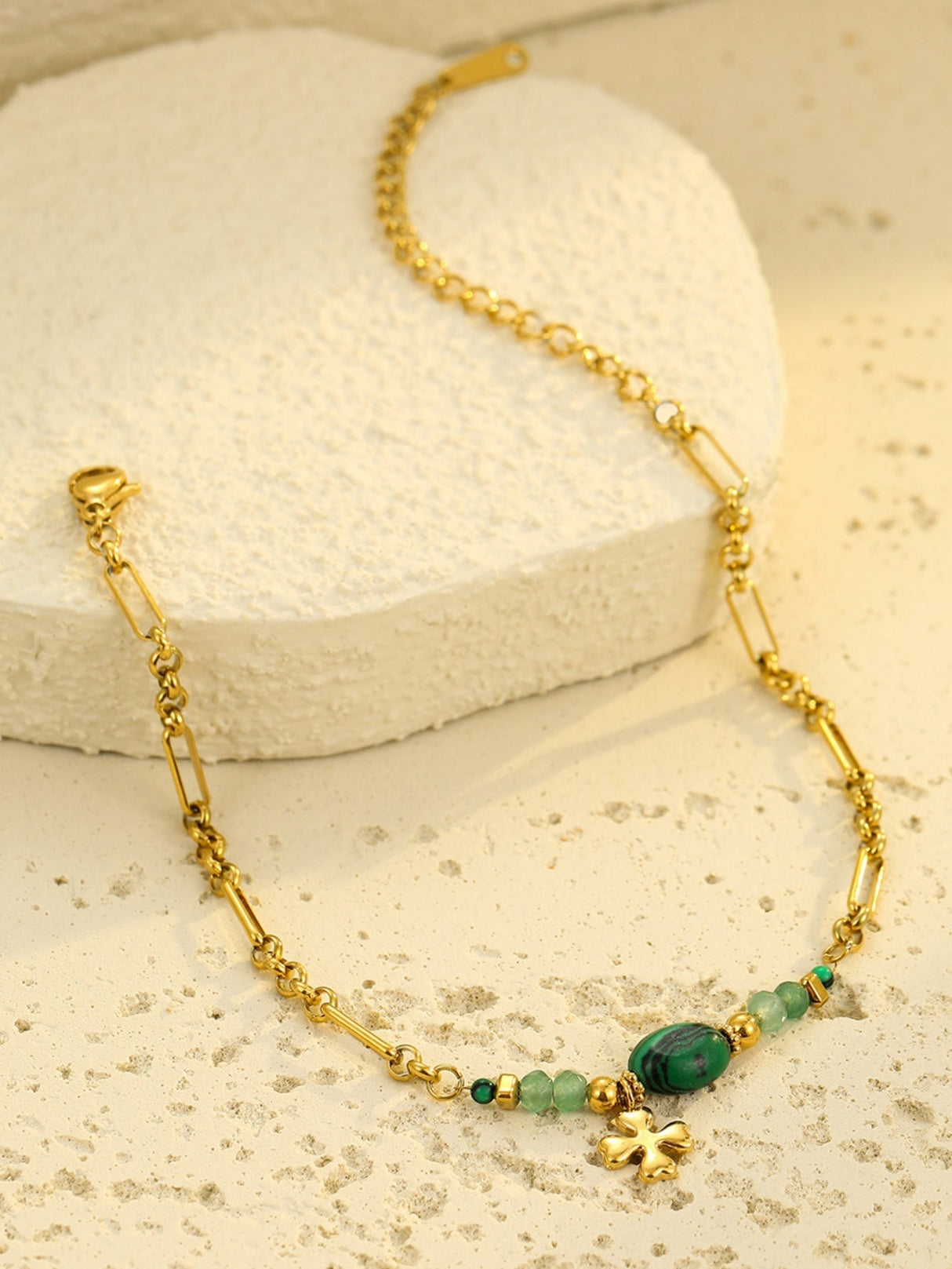 Natural Stone Beaded Bracelet