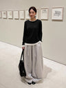 Korean Style Faux Two-piece Knitwear