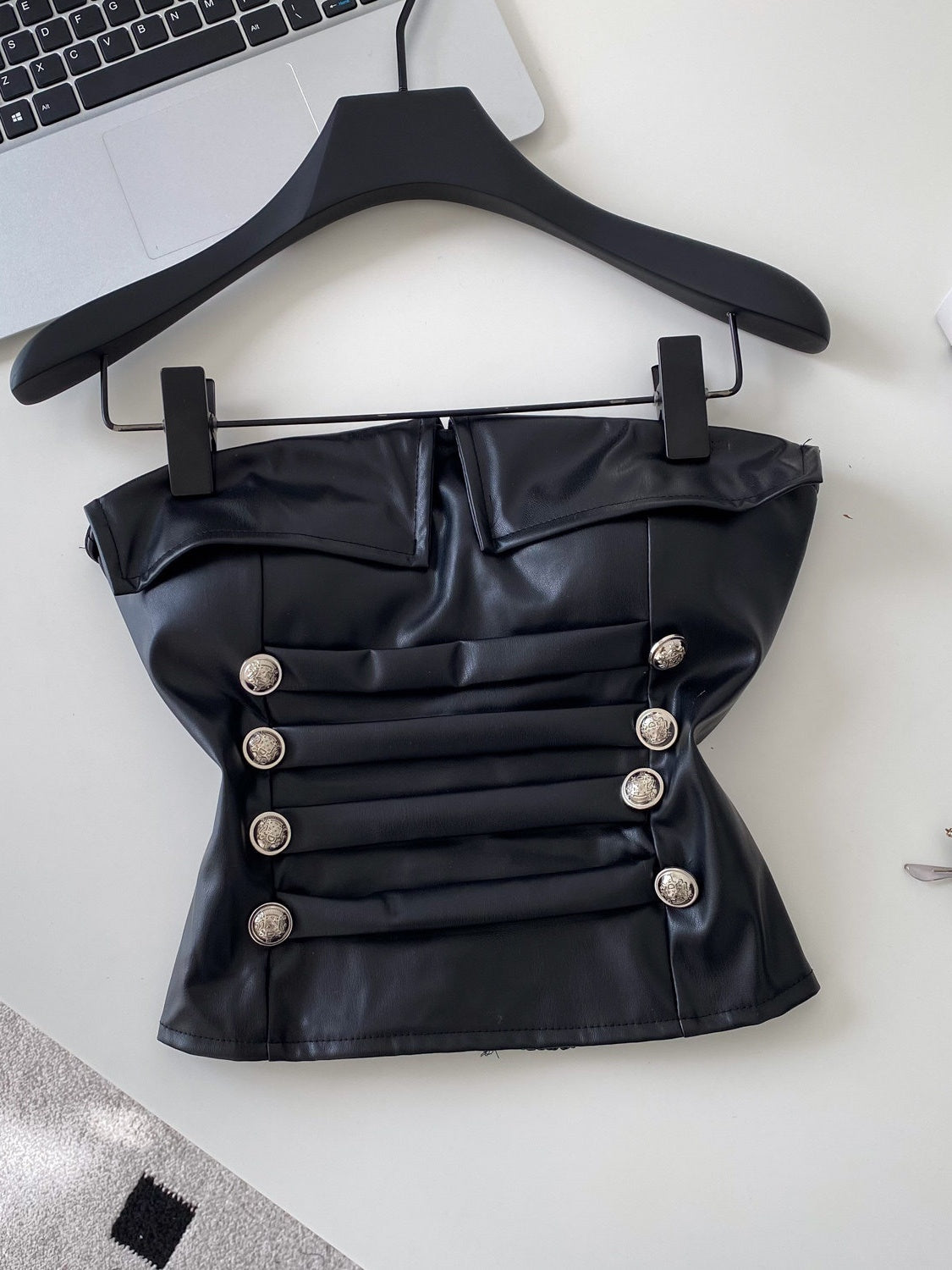 Leather Tube Top