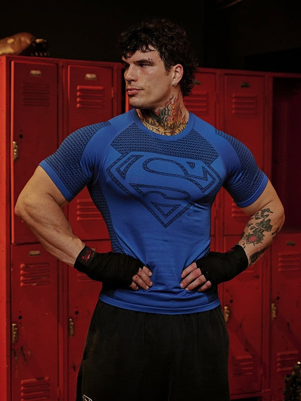 YOUNGAL Fitness Sports Quick-drying Breathable Tight T-shirts