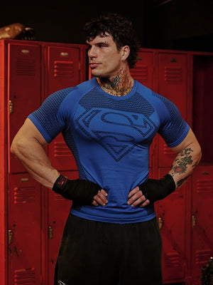 YOUNGAL Fitness Sports Quick-drying Breathable Tight T-shirts