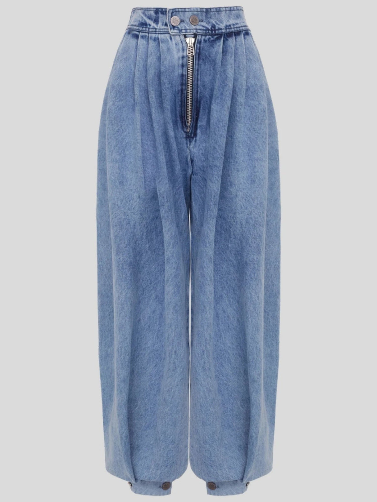 Y2k High-waisted And Tapered Legs Balloon Pants Jeans