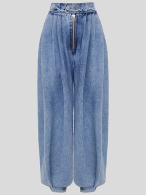 Y2k High-waisted And Tapered Legs Balloon Pants Jeans