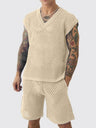 Leisure Hollow Out Vacation 2-piece Sets Set