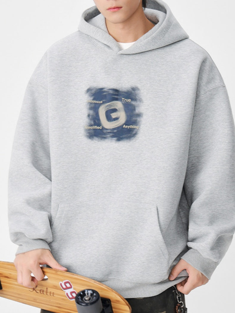 Letter Print Hooded Sweatshirts&Hoodies