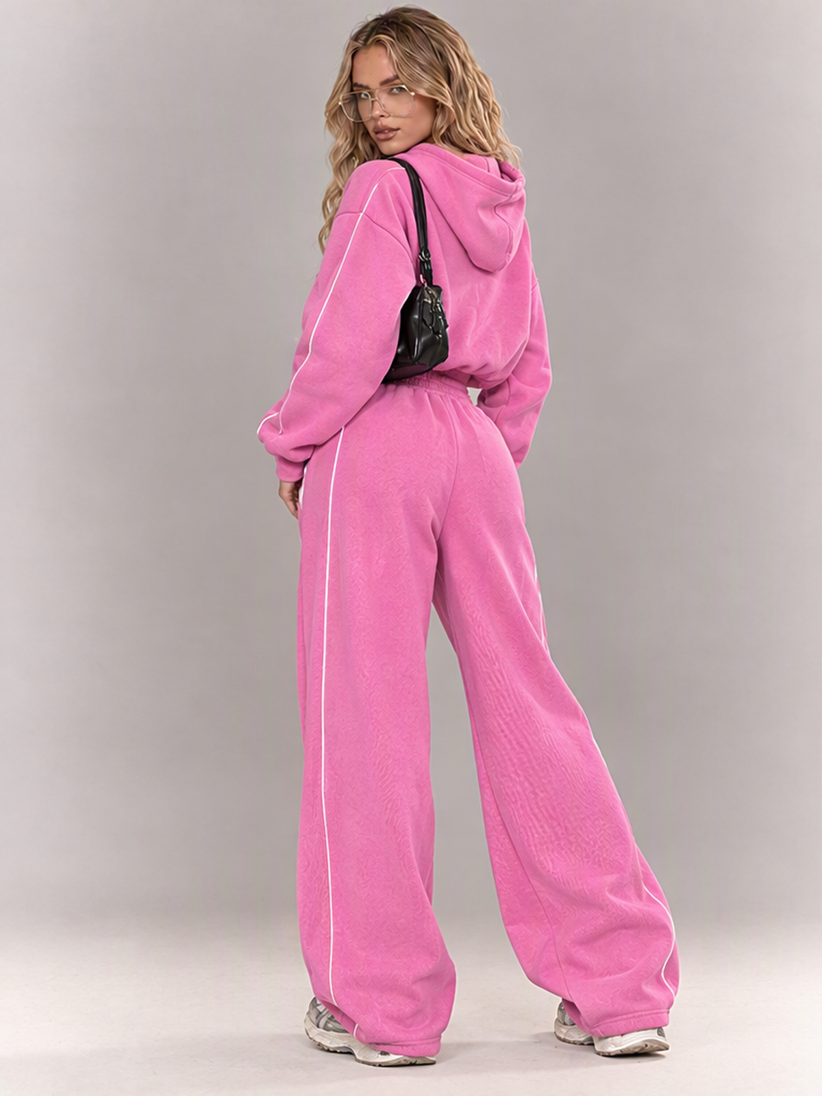 Color-blocked Sportswear Suit