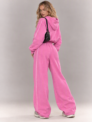 Color-blocked Sportswear Suit