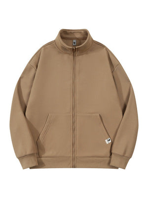 Thickening Fleece Keep Warm Stand Collar Zipper Jackets
