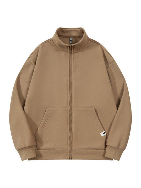 Thickening Fleece Keep Warm Stand Collar Zipper Jackets