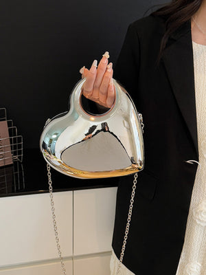Heart-shaped Evening Shoulder Bag