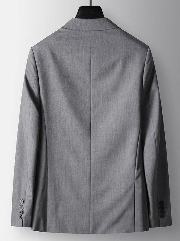 Acetic Acid Flax Business Non-iron Blazers