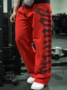 Bodybuilding Jogging Printed Wide-leg Pants