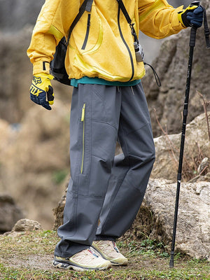 Outdoor Sports Side Opening Zipper Breathable Water Proof Straight Hiking Pants