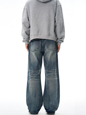 Liber Autumn Men's Pocket decoration Jeans