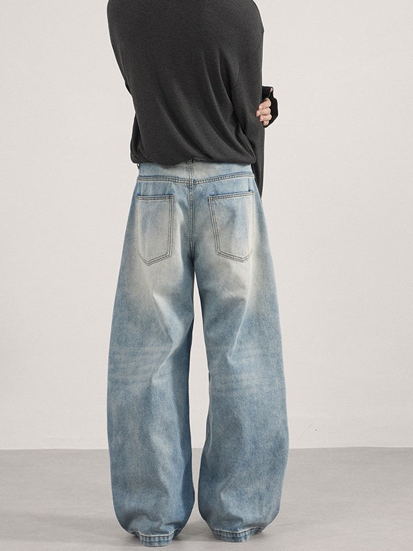 Liber Autumn Neutral wear Zipper decoration Jeans