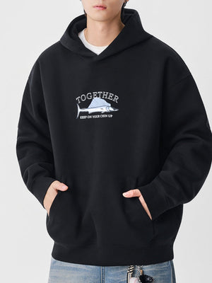 Thickened Printed Hooded Sweatshirts&Hoodies