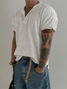Henry Collar Simplicity Lightweight Breathable T-shirts