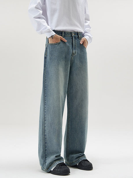 Washed Cleanfit Loose-fit Jeans