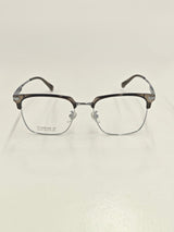 Lunettes argentées transparentes