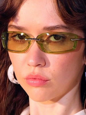 Frameless Square Sunglasses