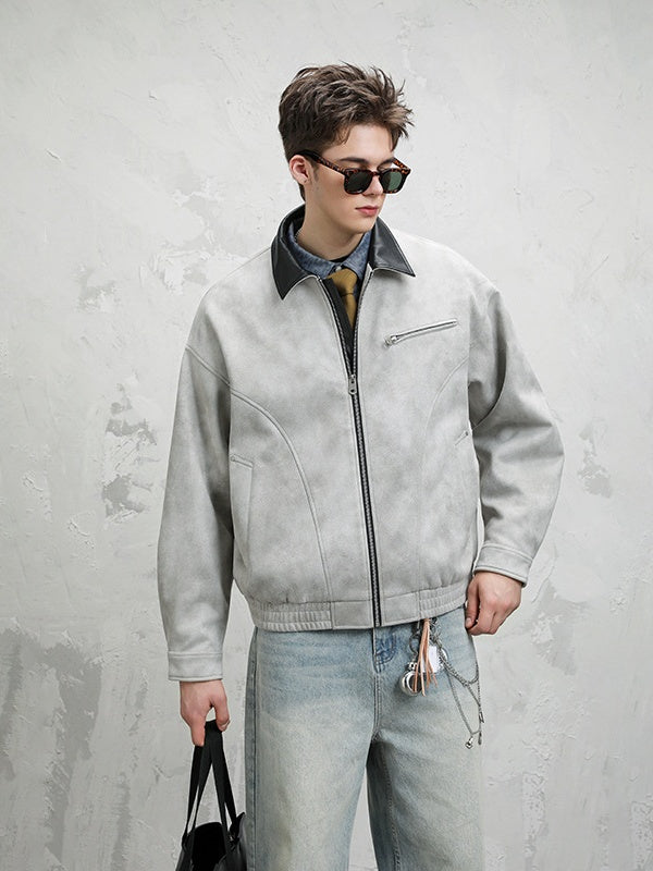 Retro Barn Wind High Street All-match Lapel Flight Jacket