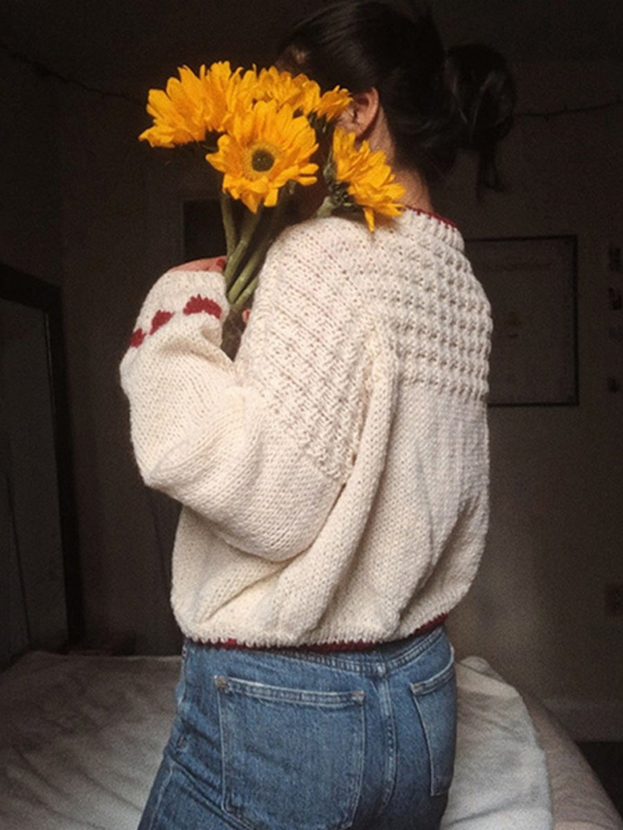 Lazy style Love Crew Neck Sweaters