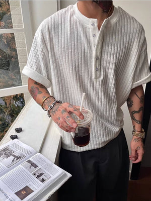 Henry's Collar Stripes T-shirts