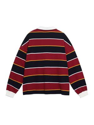 Liber Autumn Neutral wear Contrasting colors Stripes Polo Shirts
