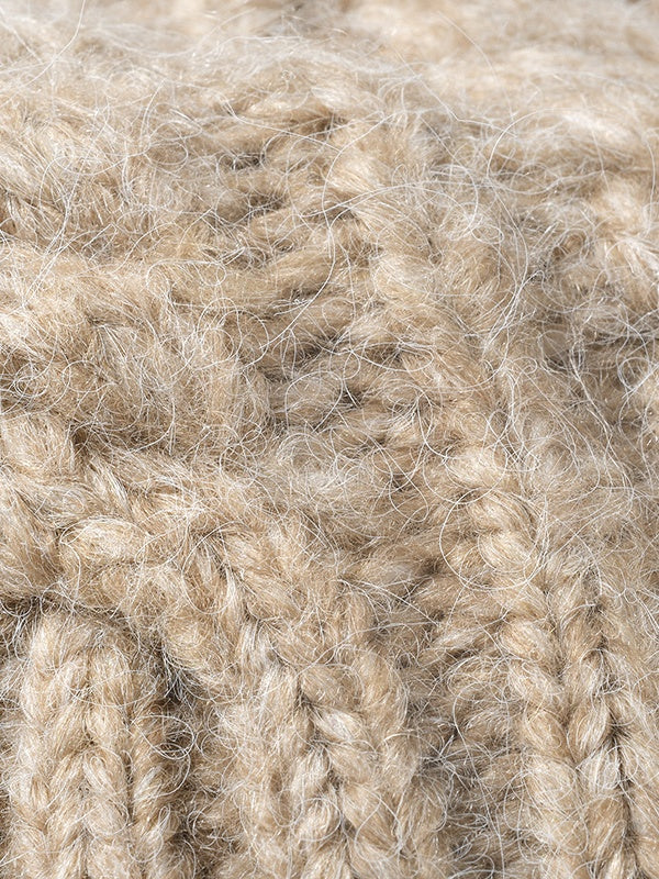 Jacquard Thick-Knit Beanie, Thermal Winter Hat, Warm Fleece-Lined, One Size