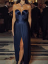 Tube Top Slit Evening Dress Maxi Dresses